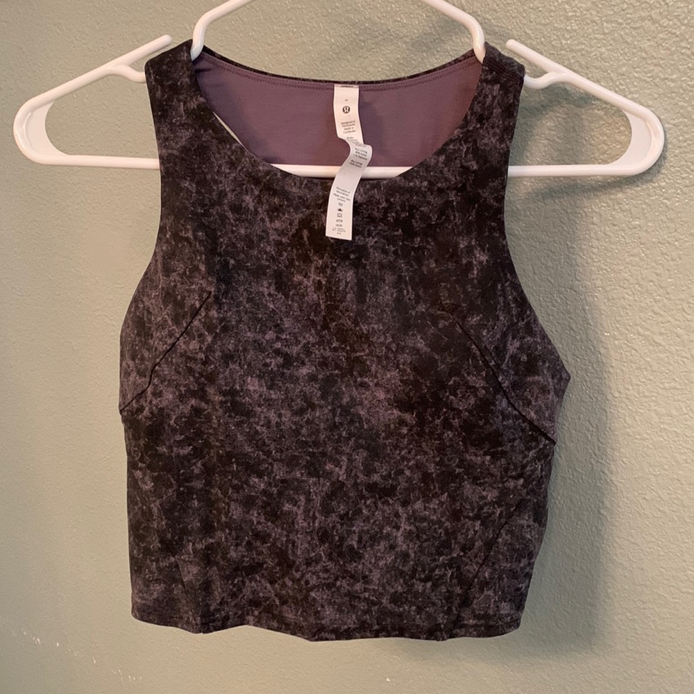 Lululemon wunder train cropped top. Size 6. Worn once